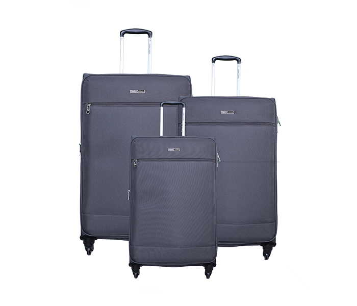 Para John PJTR3110C Trolley Bag Set of 3 Pieces - Grey - Zoom Image