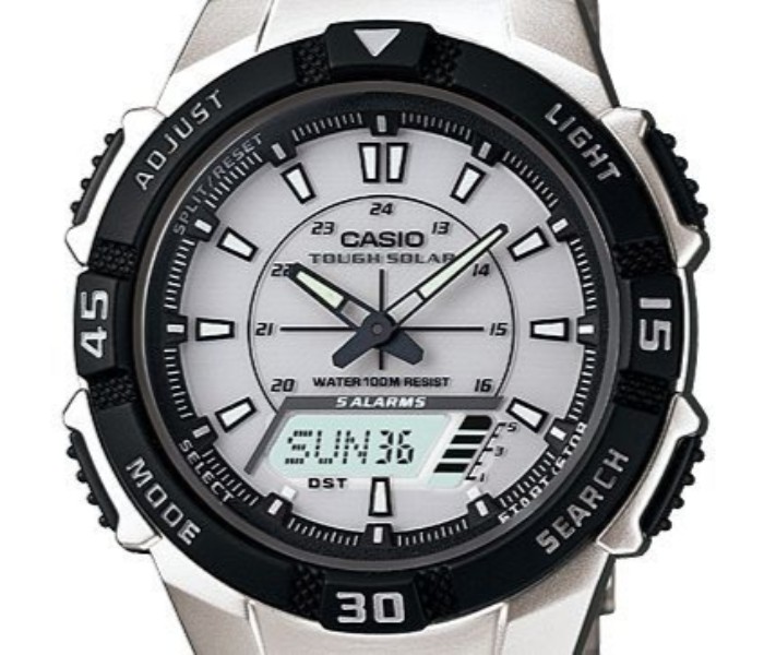 Casio AQ-S800WD-7EVDF (CN) Mens Casual Analog and Digital Watch Silver - Zoom Image 3