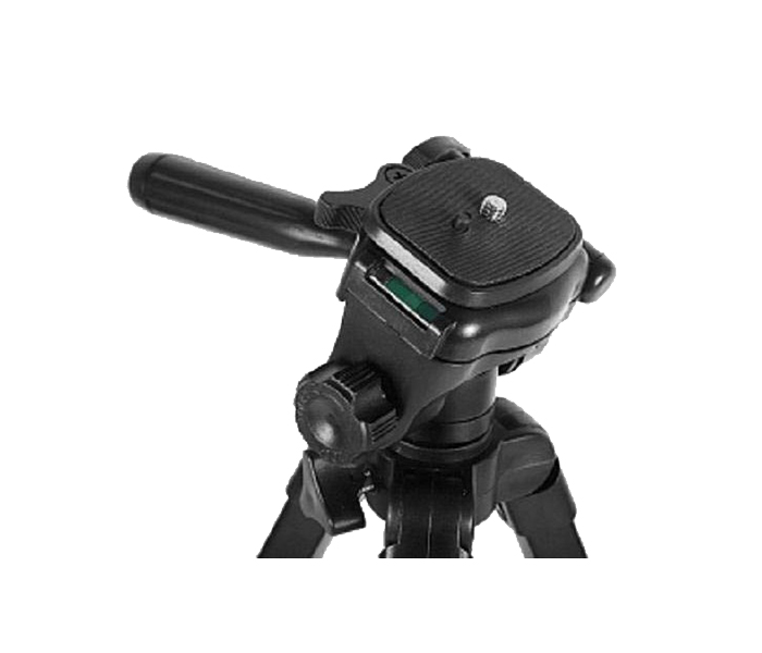 Go Smart Professional Foldable 3 Way Pan Head Camera Tripod - Black - Zoom Image 2