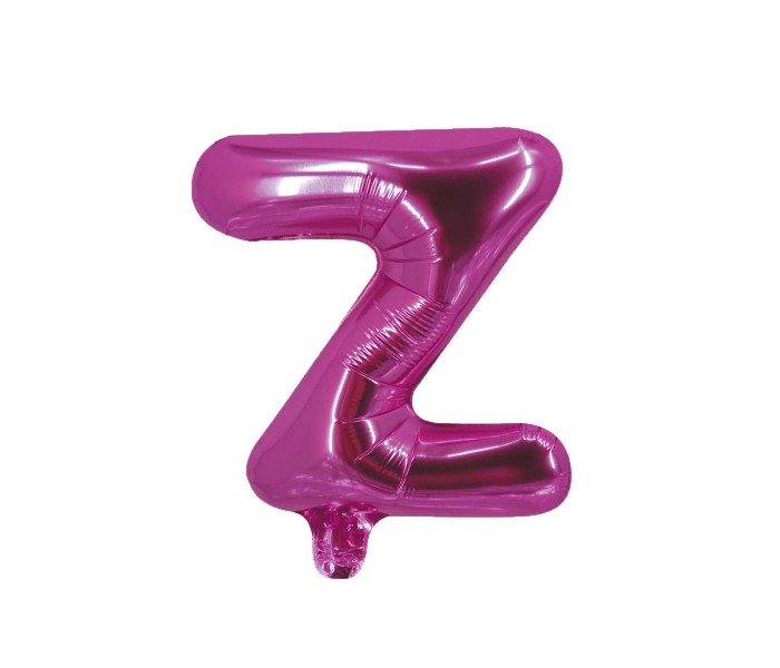 Party Time Z-P-803249 Letter Z 16 Inch Foil Balloon Pink - Zoom Image