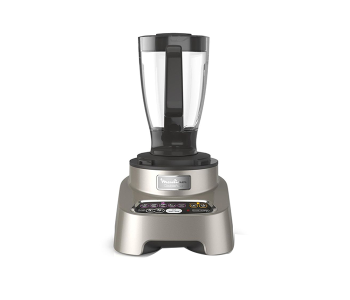 Moulinex FP826H 1000Watts Double Force Food Processor - Premium Silver & Dark Grey - Zoom Image 2