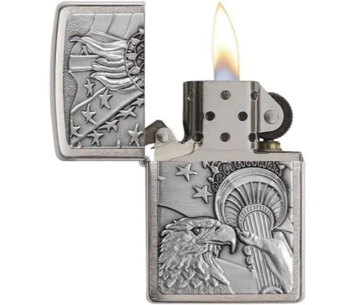 Zippo 20895 200 Patriotic Lighter Silver - Zoom Image 1