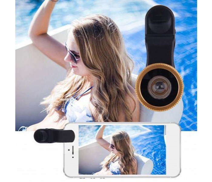 Universal Wide Angle Selfie Cam lends, 180 Degree Fish Eye and Clip Lens for Mobile Phone Camera FEL180 Black and multi color  - Zoom Image 4