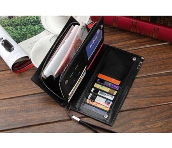 FN-Baellerry Multifunction Fashion Bifold Wallet for Men MTW2 Black - Zoom Image 1