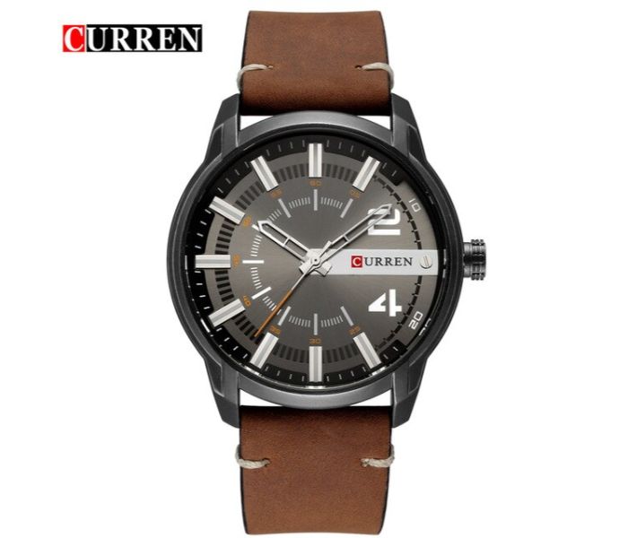 Curren 8306 Fashion Sport Watch For Men Brown - Zoom Image