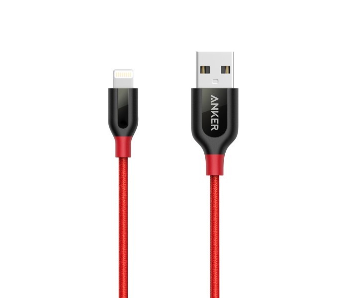 Anker A8121 Powerline Plus Lightning Cable 3 ft Red - Zoom Image 6