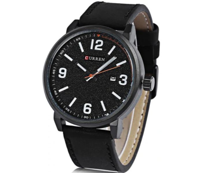 Curren 8218 Quartz Watch For Men Black - Zoom Image 1