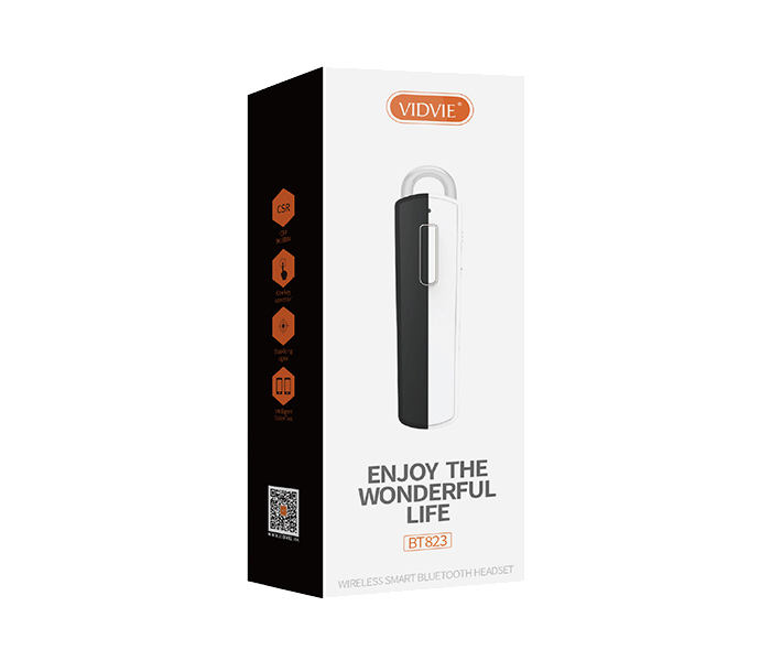 Vidvie BT-823 Wireless Smart Bluetooth Headset - White - Zoom Image 2