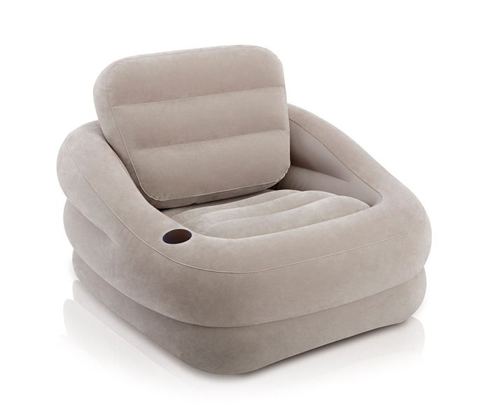 Intex ZX-68587 Inflatable Accent Chair - Grey - Zoom Image 2