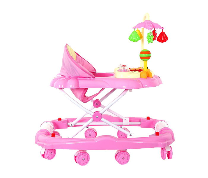 Baby Plus BP6003W Baby Walker with Music - Pink - Zoom Image 1