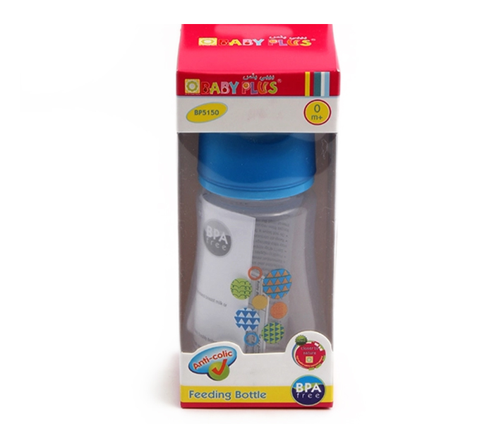 Baby Plus BP5150 4 oz Baby Feeding Bottle - Blue - Zoom Image 4