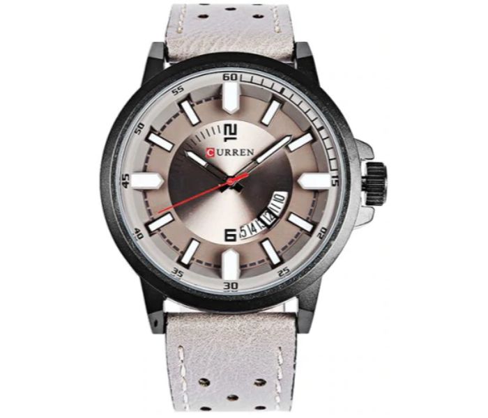 Curren 8228 Quartz Watch For Men Grey - Zoom Image