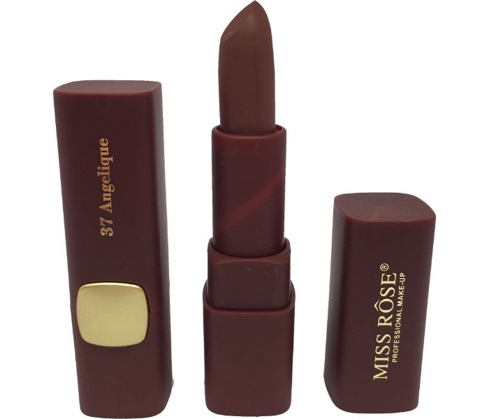 Miss Rose 7301-043M72 Matte Waterproof Lips Moisturizing Easy To Wear Gloss Lipstick 37 Angelique - Zoom Image