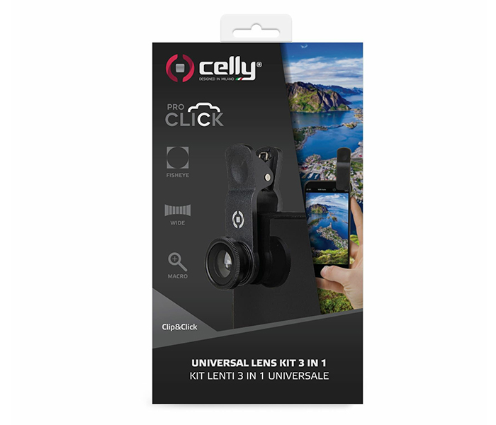 Celly CLIPANDCLICK Clip Lens kit for Smartphone - Black - Zoom Image 2