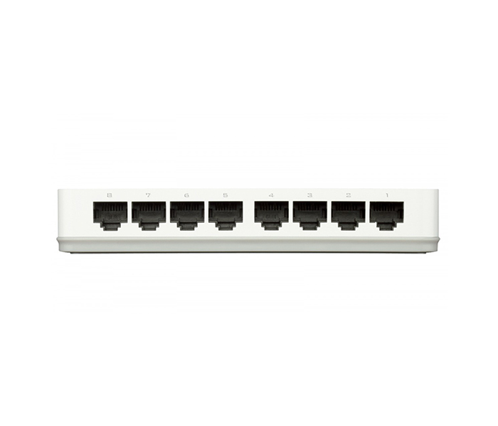 D-Link DES-1008 8 Port Switch - White - Zoom Image 1