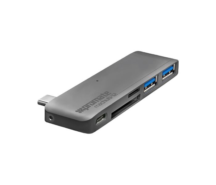 Promate Machub-12 USB TYPE-C HUB, Grey - Zoom Image 6