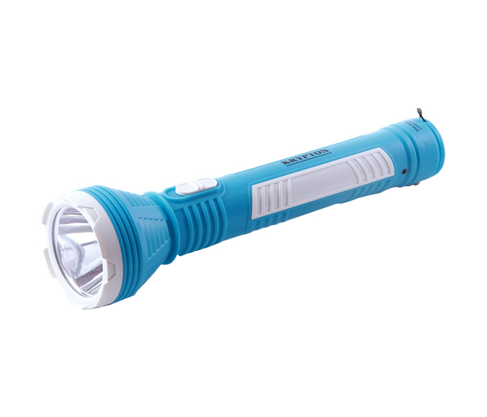 Krypton KNFL5059 Rechargeable LED Plastic Flash Light - Blue - Zoom Image