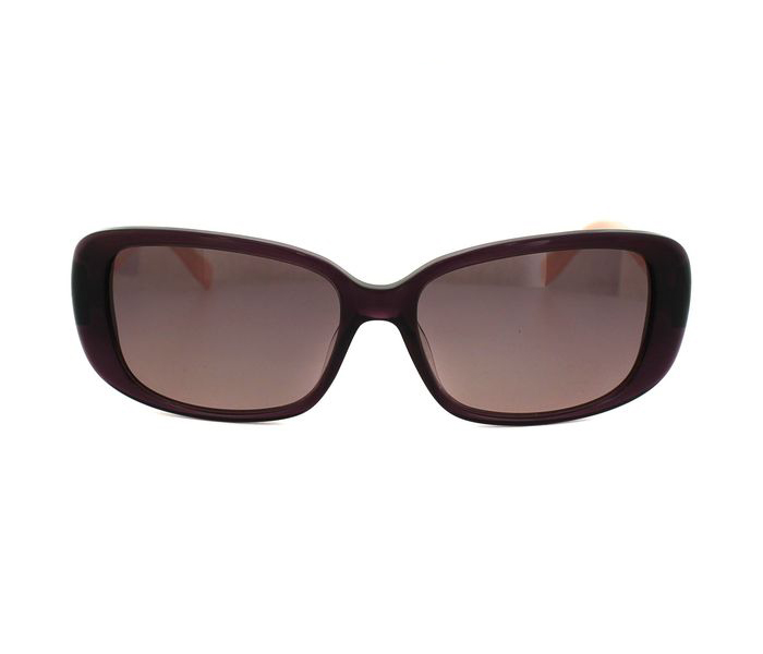 Lacoste L749S 513 Rectangle Purple & Pink Frame and Brown Gradient Mirrored Sunglasses for Women - Zoom Image 1