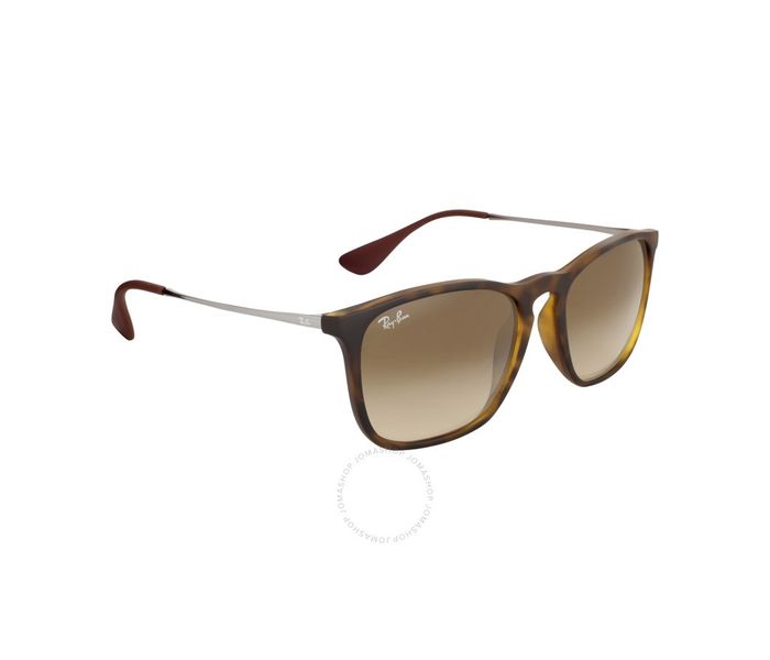 Ray-Ban 0RB4187-F 856/13 Wayfarer Tortoise Frame & Brown Gradient Mirrored Sunglasses for Unisex - Zoom Image 1