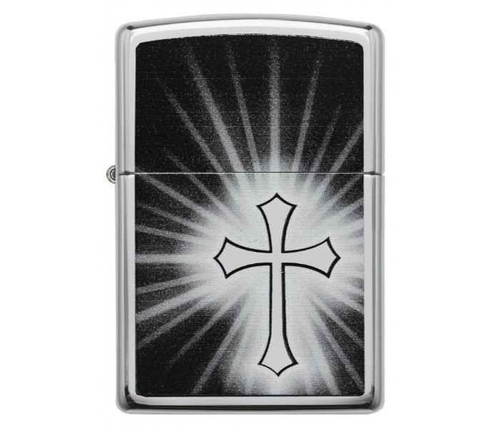 Zippo 29074 Reflective Cross Lighter Silver and Black - Zoom Image 5