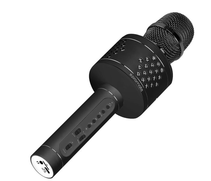 Promate VocalMic-3 Multi Function Wireless Karaoke Microphone with Built in Speaker, Black - Zoom Image 7