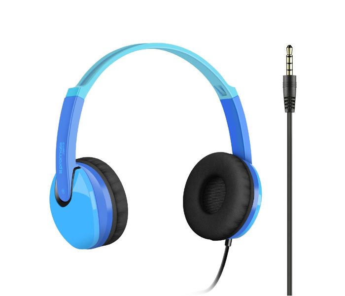 Promate Jamz Kiddie Over-The-Ear Wired Stereo Headset with HD Sound, Blue - Zoom Image 5