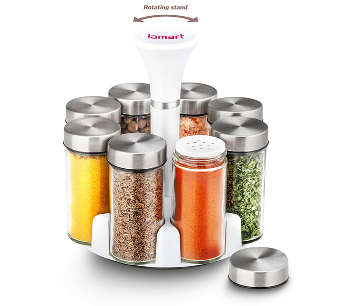 Lamart LT7017 Erba 8 Pieces Spice Jar Set - Zoom Image 1