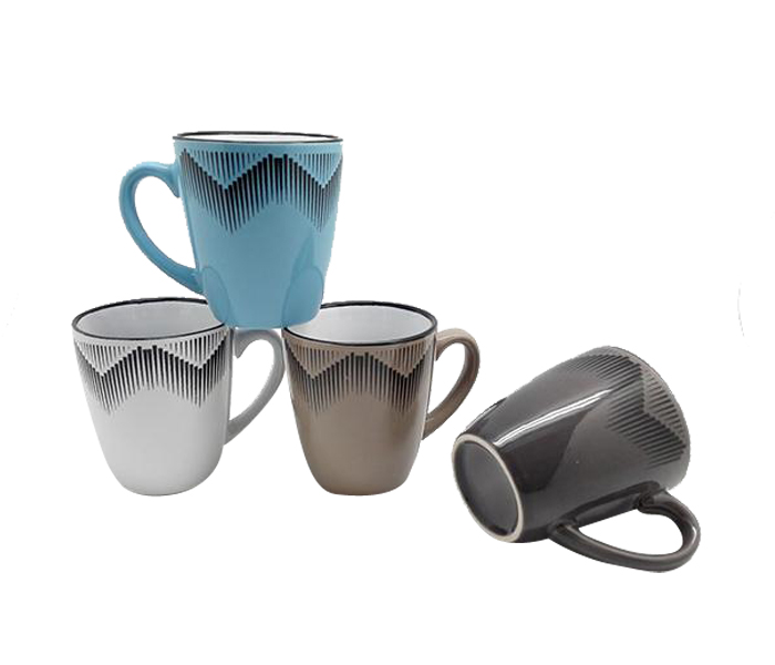 Delcasa DC1049 Stoneware Coffee Mug - 4 Pieces - Zoom Image