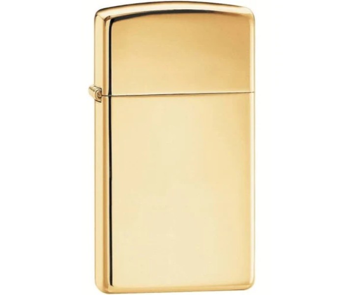 Zippo 1654B Slim Solid Brass Lighter Gold - Zoom Image 4