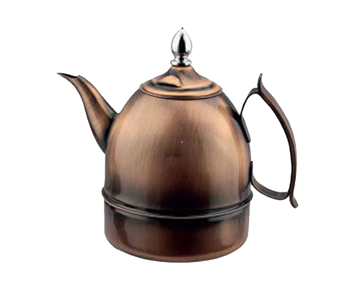 Royalford RF7817 1.2 Litre Stainless Steel Copper Plated Arabic Teapot - Brown - Zoom Image