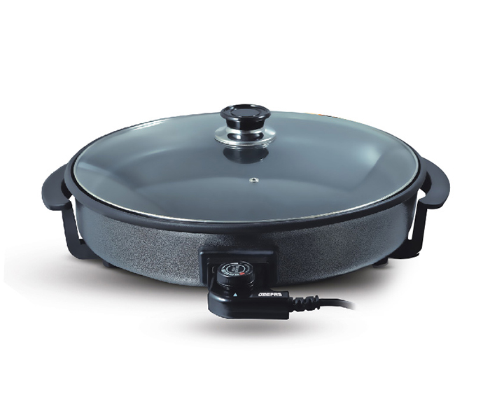 Geepas GPP3794 Non Stick Coating Pizza Pan with Full Glass Lid - Zoom Image