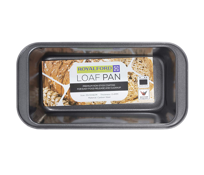 Royalford RFU9070 Non-Stick Coating Loaf Pan - Black - Zoom Image 1