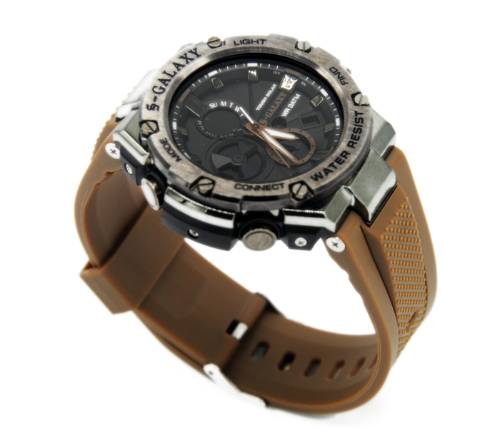 Galaxy GSW-732 Unisex Analog and Digital Sports Watch Brown - Zoom Image 2