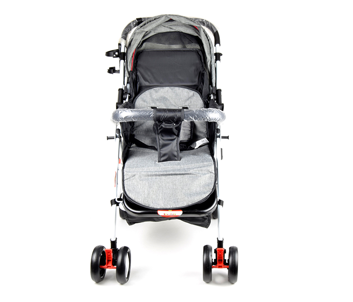 Baby Plus BP8483 Dismountable Cushion Baby Stroller - Grey - Zoom Image 2