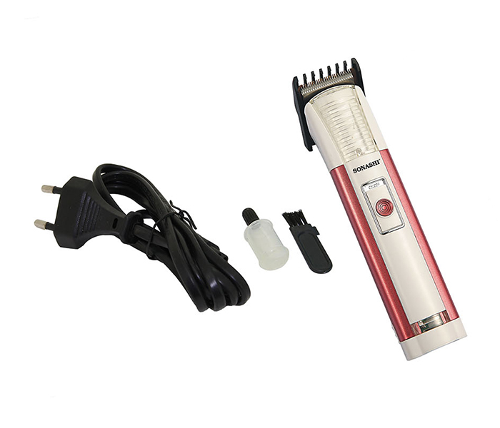 Sonashi Shc-1035 Rechargeable Hair Clipper, Red - Zoom Image 2