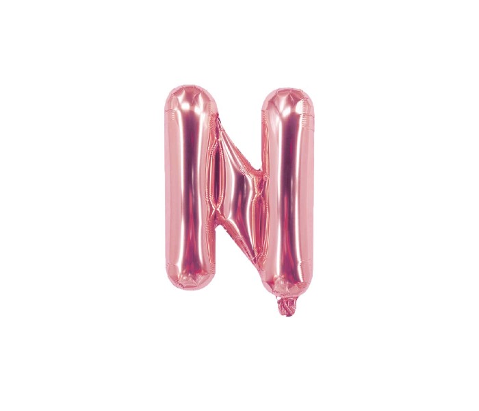 Party Time N-RG-803409 Letter N 16 Inch Foil Balloon Rose Gold - Zoom Image