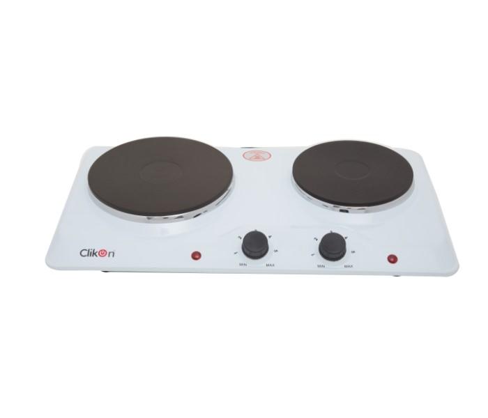 Clikon CK4353 Double Hot Plate White - Zoom Image 1