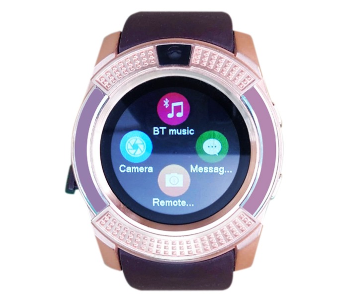 iTouch K3 Genuine quality latest Bluetooth Smart Watch with Memory and Sim Card Slot Gold - Zoom Image 1