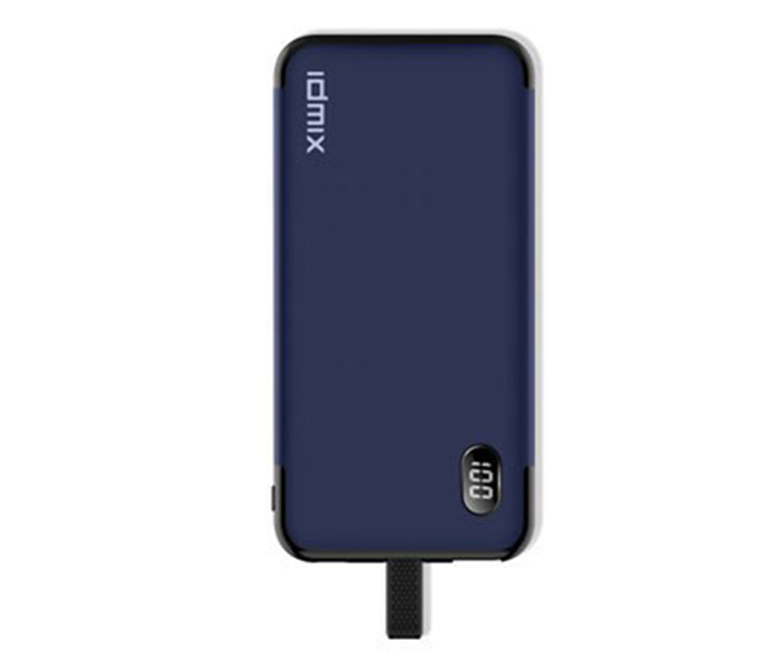 Idmix P10 C 10000mAh Super Thin Fast Charging Power Bank - Blue - Zoom Image 5