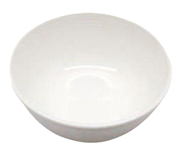 Royalford RF5846 3.5-inch Melamine Ware Flat Bowl - White Diamond - Zoom Image