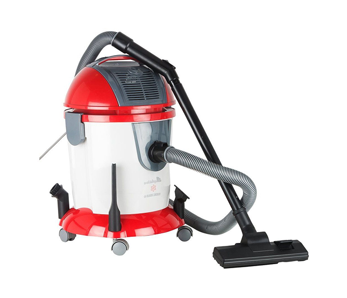 Black and Decker WV1400-B5 1800W Wet and Dry Vacuum Cleaner with Bowler - Red and Grey - Zoom Image 3