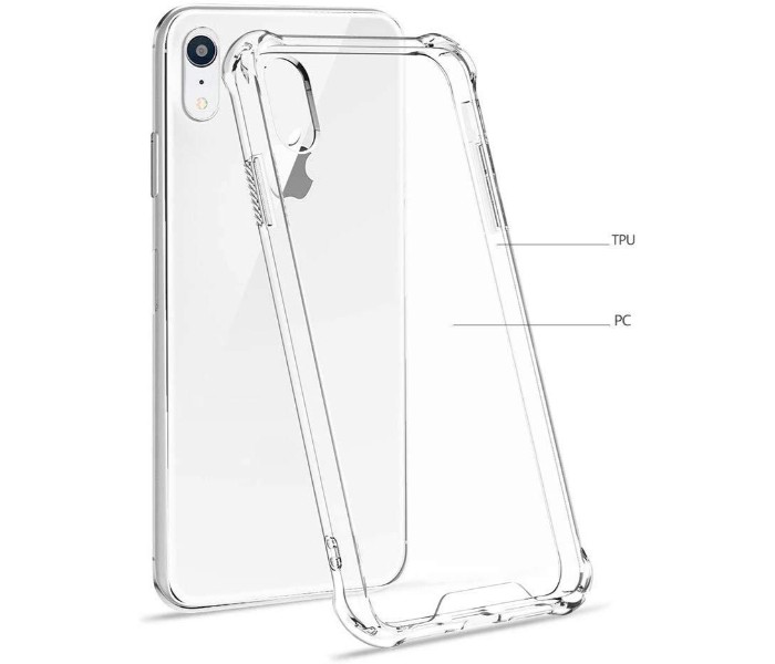 Shockproof Silicone TPU Transparent 6.1 Inch Back Case For iPhone XR SHC61 Clear - Zoom Image 4