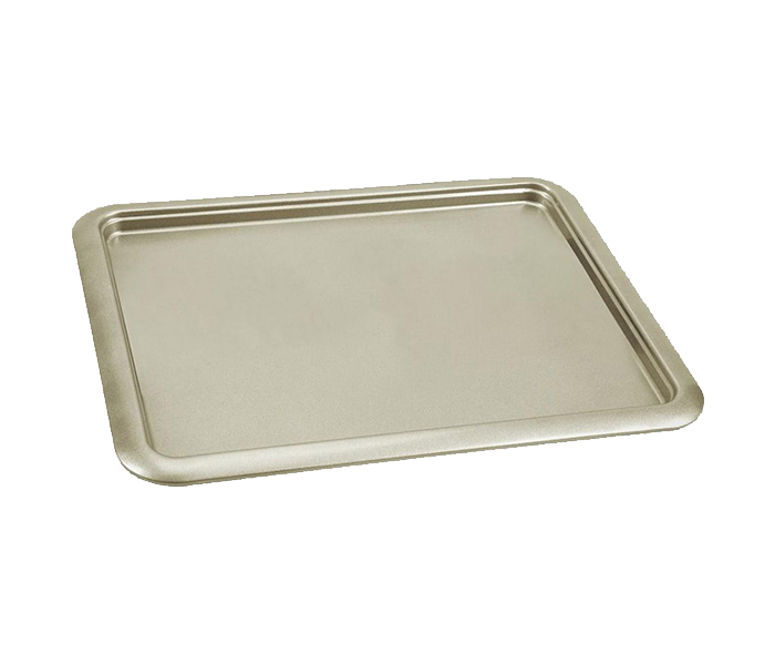 Royalford RF8794 Aluminium Cookie Sheet Non-Stick Serving Tray - Gold - Zoom Image