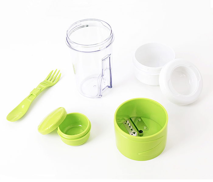 Honnor MLY-680 Manual Spiral Salad Chopper Sour Cream Pot - Green  - Zoom Image 2