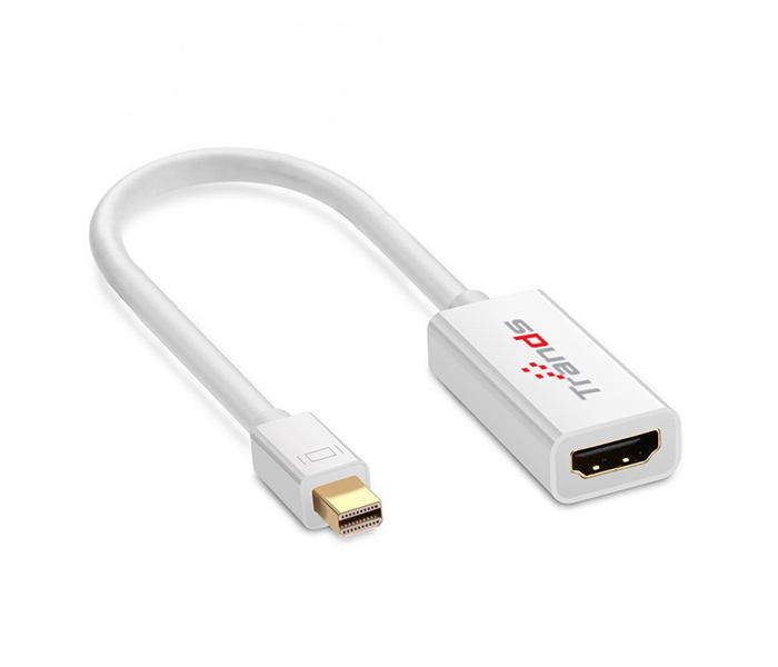 Trands TR-CA8488 Mini Display Port to HDMI Adapter Cable - White - Zoom Image 5