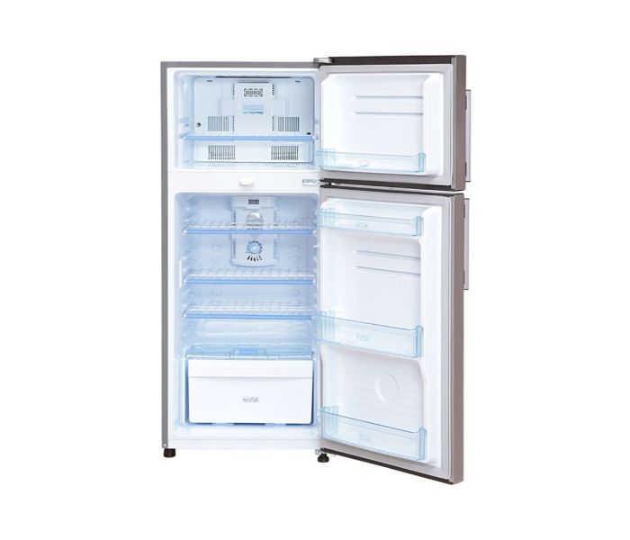 Nikai NRF240FN3S1 Double Door Frost Free Stainless Steel Refrigerator 240 Liter Silver - Zoom Image 1