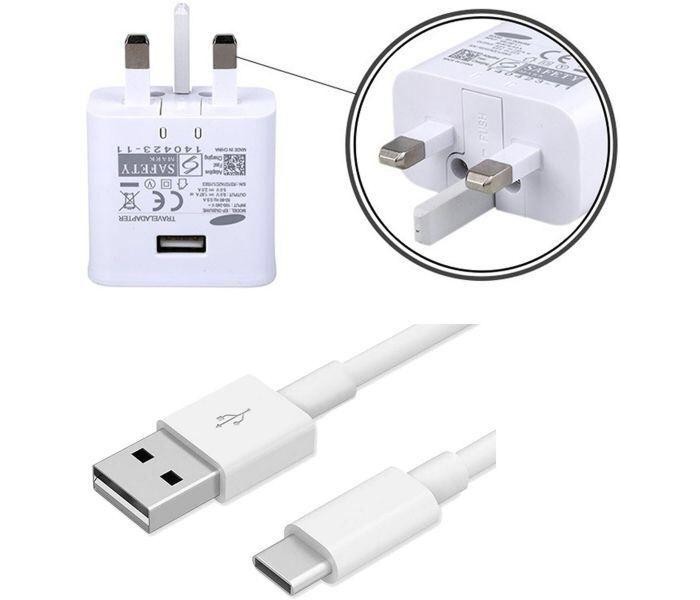 Universal Fast Charging UK Plug Adapter with Type C USB Cable UCA53 White - Zoom Image 3