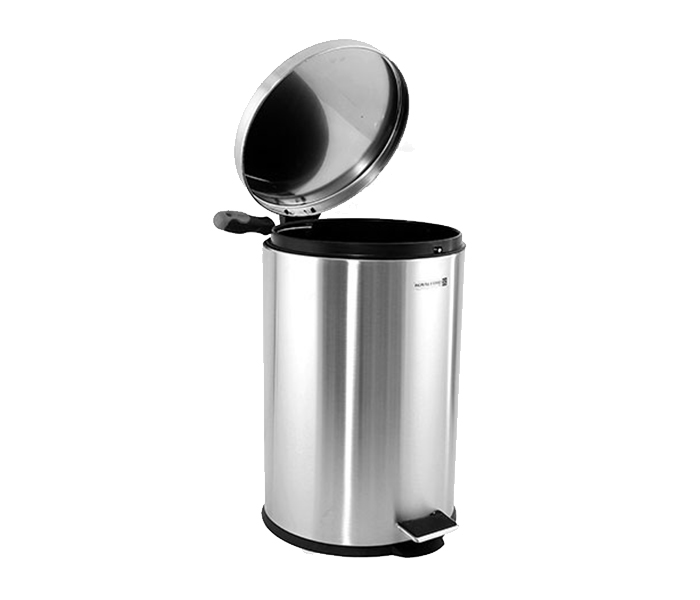 Royalford RF5128 20 Litre Stainless Steel Pedal Bin - Silver & Black - Zoom Image 1