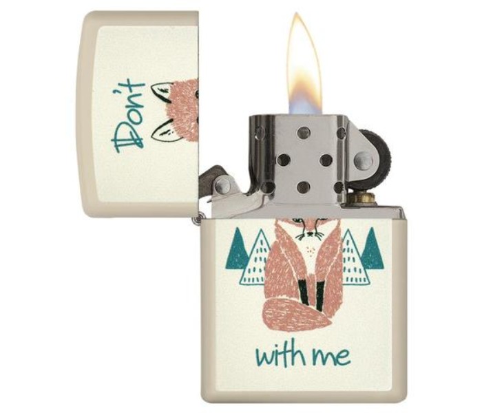 Zippo 29615 216 Fox with Me Lighter Silver - Zoom Image 1