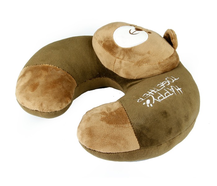 Taqdeer 131-7 Cotton Travel Pillow Brown - Zoom Image 1